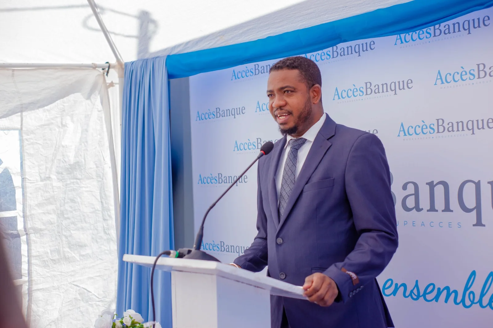 Discours d'inauguration de l'agence AccèsBanque d'Andapa